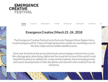 Tablet Screenshot of emergencecreative.com